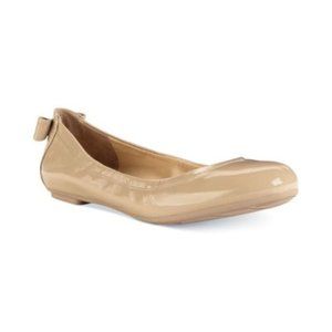 Cole Hahn Manhattan Bow Back Ballet Flats Tan SZ: 10